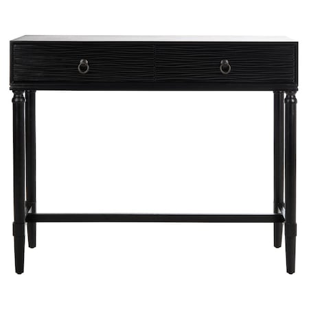 Safavieh Aliyah 2 Drawer Console Table, Black CNS5729A